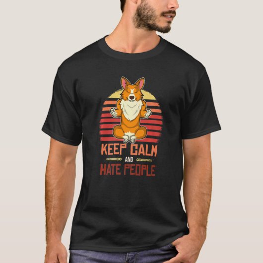 Welshe Corgi-hond 107 T-shirt (Voorkant)