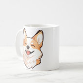 Welshe Corgi hond Koffiemok (Voorkant links)