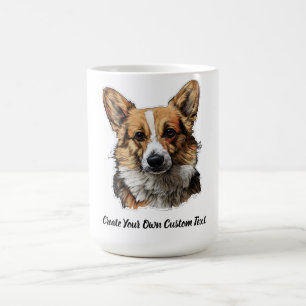 Welshe Corgi Hond Maak Je Eigen Tekst Koffiemok