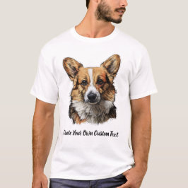 Welshe Corgi Hond Maak Je Eigen Tekst  T-shirt