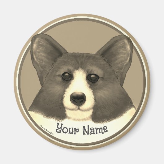 Welshe Corgi hond Magneet (Voorkant)