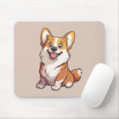 Welshe Corgi hond Mok Muismat (Met muis)
