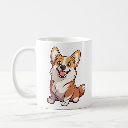Welshe Corgi hond Mug Koffiemok (Links)
