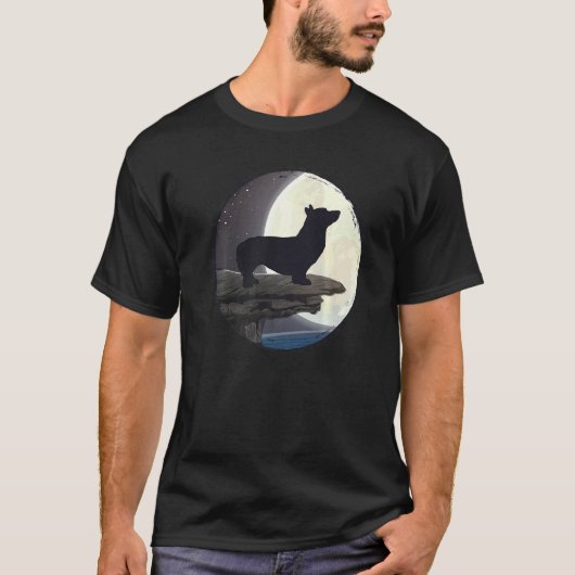 Welshe Corgi Hond Retro 21 T-shirt (Voorkant)