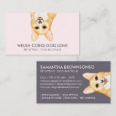 Welshe Corgi Hond Visitekaartje (Voorkant / Achterkant)