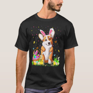Welshe Corgi Hond zoekt Paaseieren Welshe Corgi Ge T-shirt