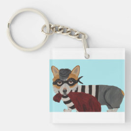 Welshe Corgi Lekkerding Dieef Inbreker Sleutelhanger