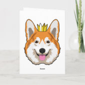 Welshe Corgi met Kroon Kaart (Achterkant)