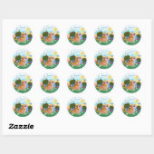 Welshe Corgi (Pembroke 7b) Ronde Sticker (Vel)