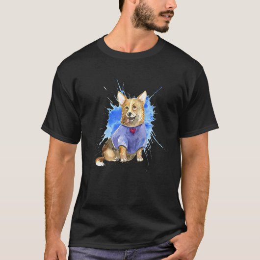 Welshe Corgi Pembroke-fokhond T-shirt (Voorkant)