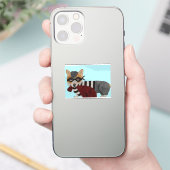 Welshe Corgi Snoepdief Inbreker  Sticker (Telefoon)