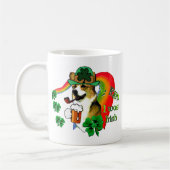 Welshe Corgi St. Patrick's Day Koffiemok (Links)