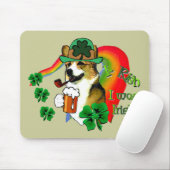 Welshe Corgi St. Patrick's Day Muismat (Met muis)