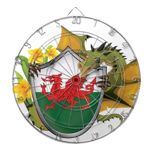 Welshe Draak Dartbord (Voorkant)