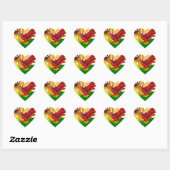 Welshe draak hart sticker (Vel)