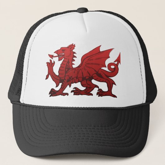 Welshe Draak Trucker Pet (Voorkant)