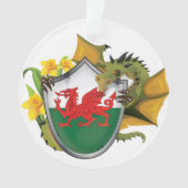 Welshe Drakenvlag Ornament (voorkant)