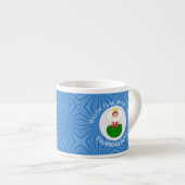 Welshe Engel Hanukkah Vlag Espresso Kop (Voorkant rechts)