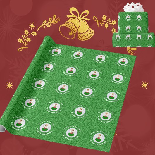 Welshe engel kerst vlag cadeaupapier