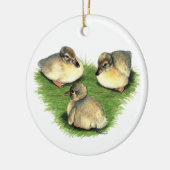 Welshe Harlekijn Eendjes Keramisch Ornament (Links)
