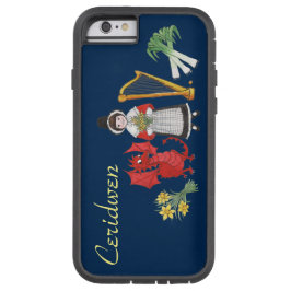Welshe kostuum, emblemen Blauwe iPhone 6 Xtreme Ho Case-Mate iPhone Case