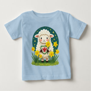 Welshe lente lammetje leuk St Davids Day ontwerp
