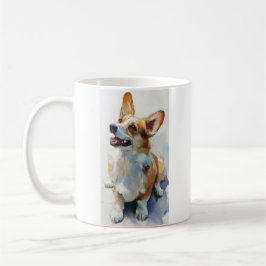 Welshe Pembroke-corgi aquarel Koffiemok