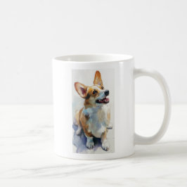 Welshe Pembroke-corgi aquarel Koffiemok