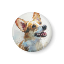 Welshe Pembroke-corgi aquarel