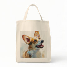 Welshe Pembroke-corgi aquarel