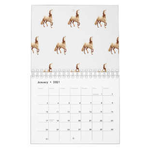 Welshe Pony en Cob Paard Equestre Aquarel Kalender