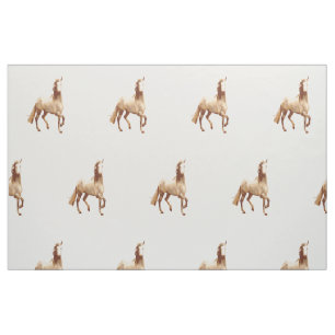 Welshe Pony en Cob Paard Equestre Aquarel Stof