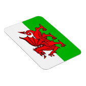Welshe Rode Draak Wales Vlag Magneet (Rechterzijde)