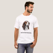 Welshe Springer Spaniel hond Maak je eigen tekst T-shirt (Voorkant volledig)