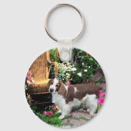 Welshe Springer Spaniel Kunst Geschenken Sleutelhanger