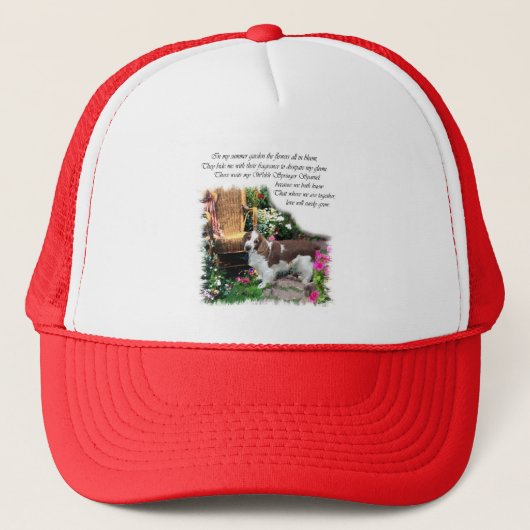 Welshe Springer Spaniel Kunst Geschenken Trucker Pet (Voorkant)