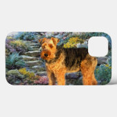 Welshe Terrier Kunst Case-Mate iPhone Case (Achterkant (horizontaal))