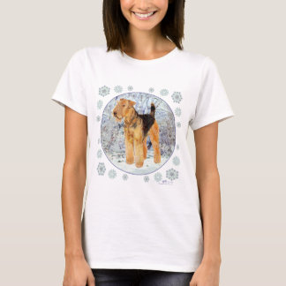 Welshe Terrier Sneeuwvlokken T-shirt