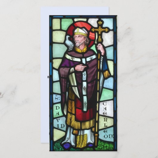 Welshe trots Sint-David-dag aangepaste tekst Feestdagenkaart (Voorkant / Achterkant)