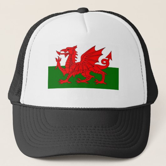 welshe vlag trucker pet (Voorkant)