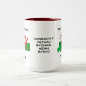 Welshe VLAG VAN WALES Red Dragon Mok (Midden)