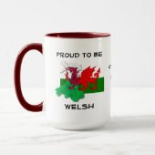 Welshe VLAG VAN WALES Red Dragon Mok (Links)