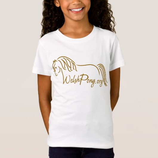 WelshPonyLogo10x10 Brown T-shirt (Voorkant)