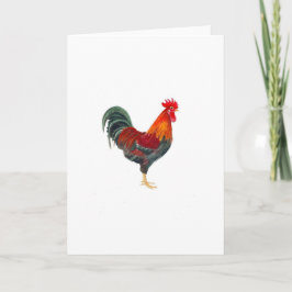 Welsummer Rooster Wenskaart Kaart