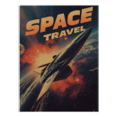 Weltall Reise-Retro Futurismus Perfect Poster (Voorkant)