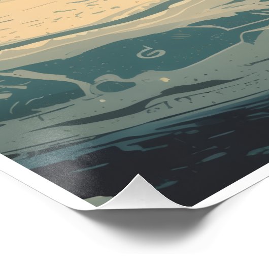 Weltall Tour-Mid Century Futurismus Perfect Poster (Hoek)