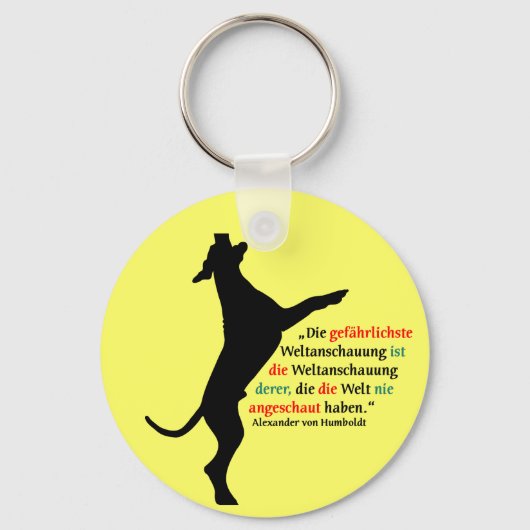 Weltanschauung Hond Sleutelhanger (Voorkant)