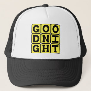 Welterusten, bedtijd zout trucker pet