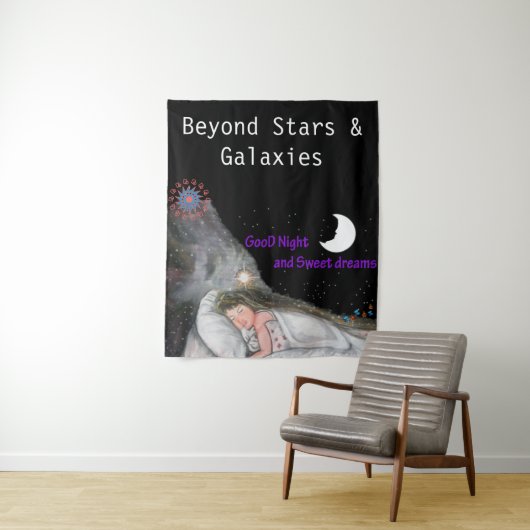 Welterusten en zoete droom wandkleed (In situ)