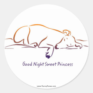 Welterusten lieve prinses stickers